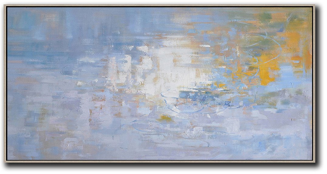 Panoramic Abstract Landscape Painting #LX30D - Click Image to Close